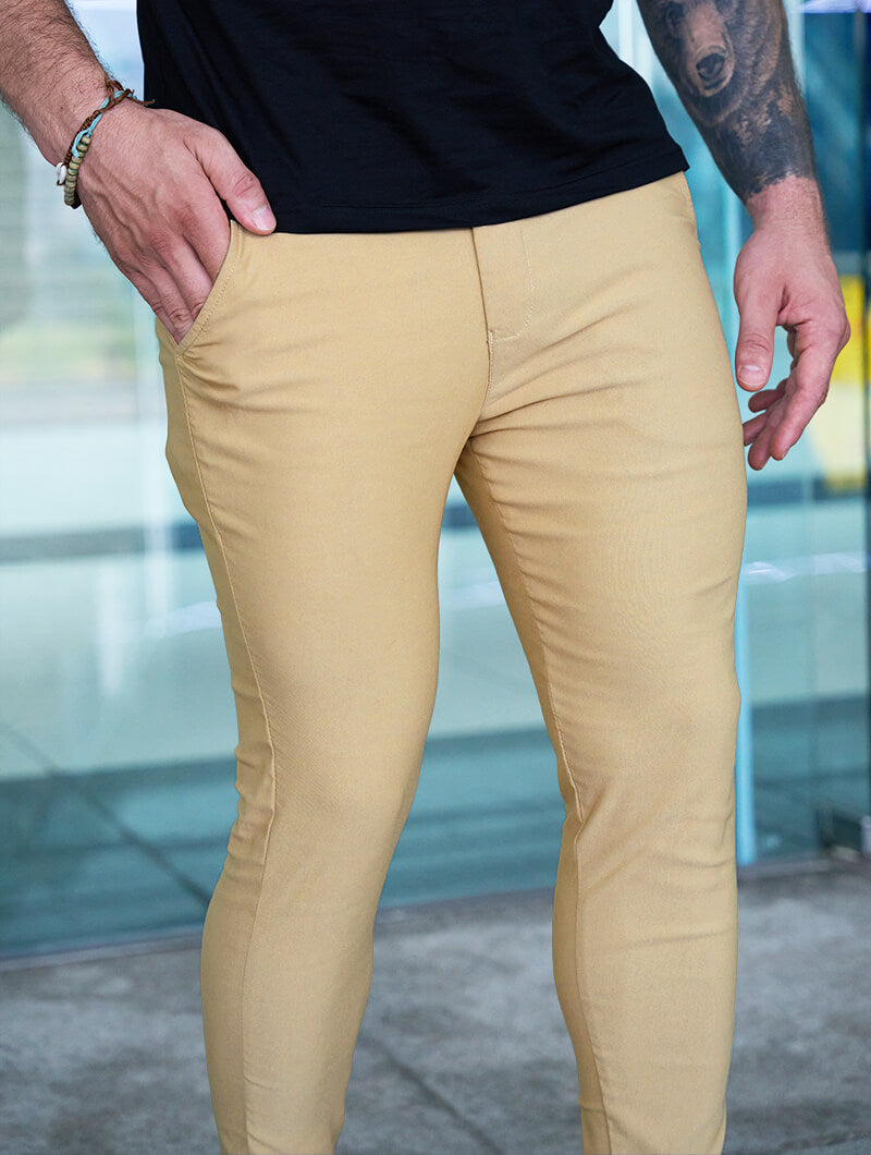 Noa Stretch Pants - Khaki