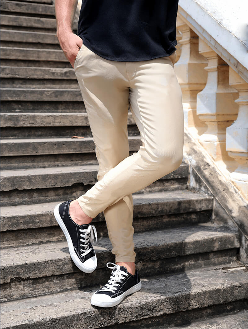 Noa Stretch Pants - Khaki